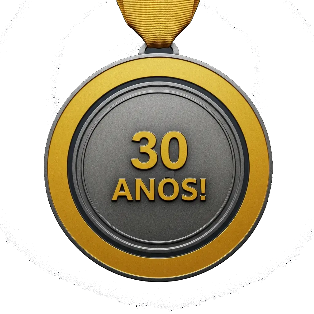 Medalha representando 30Anos da TIS